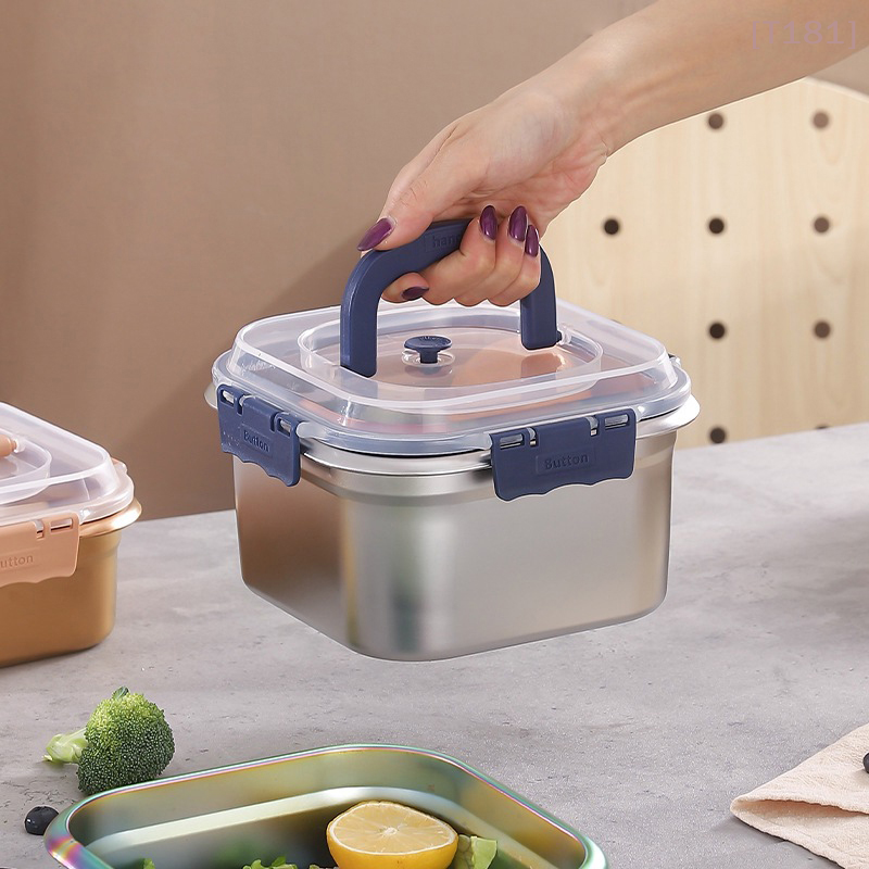 Salad Container Jar - 316Stainless Steel Salad Fruit Food Container