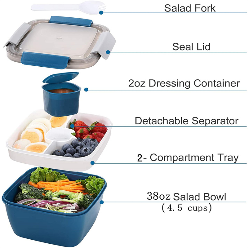 Portable Salad Lunch Container - đánh giá và giá Salad Container Jar