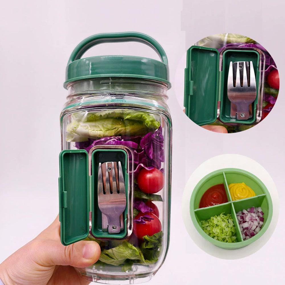 Portable Salad Container Jar w - đánh giá và giá Salad Container Jar
