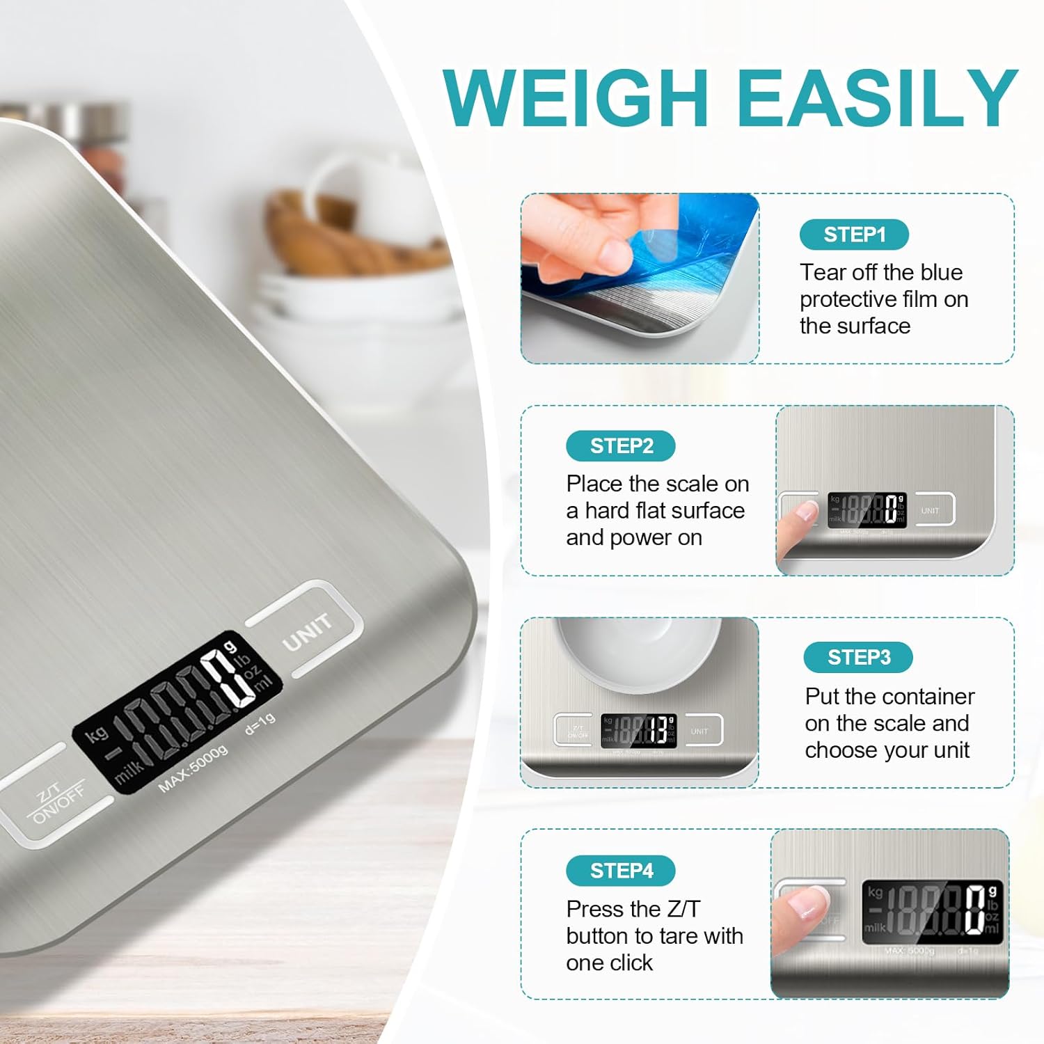Digital Food Scale 11lb With 6 - đánh giá và giá Meal Prep Diet