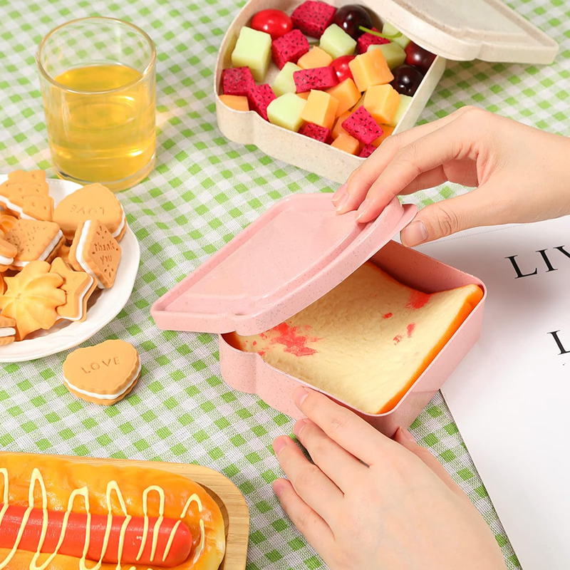 Sandwich Containers Lunch Box  - đánh giá và giá Meal Prep Tupperware