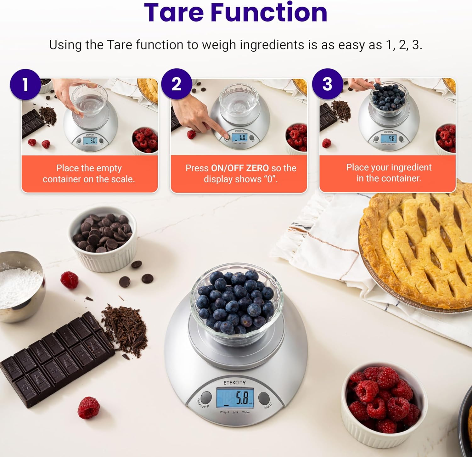 Digital Food Kitchen Scale Wit - đánh giá và giá Meal Prep Diet