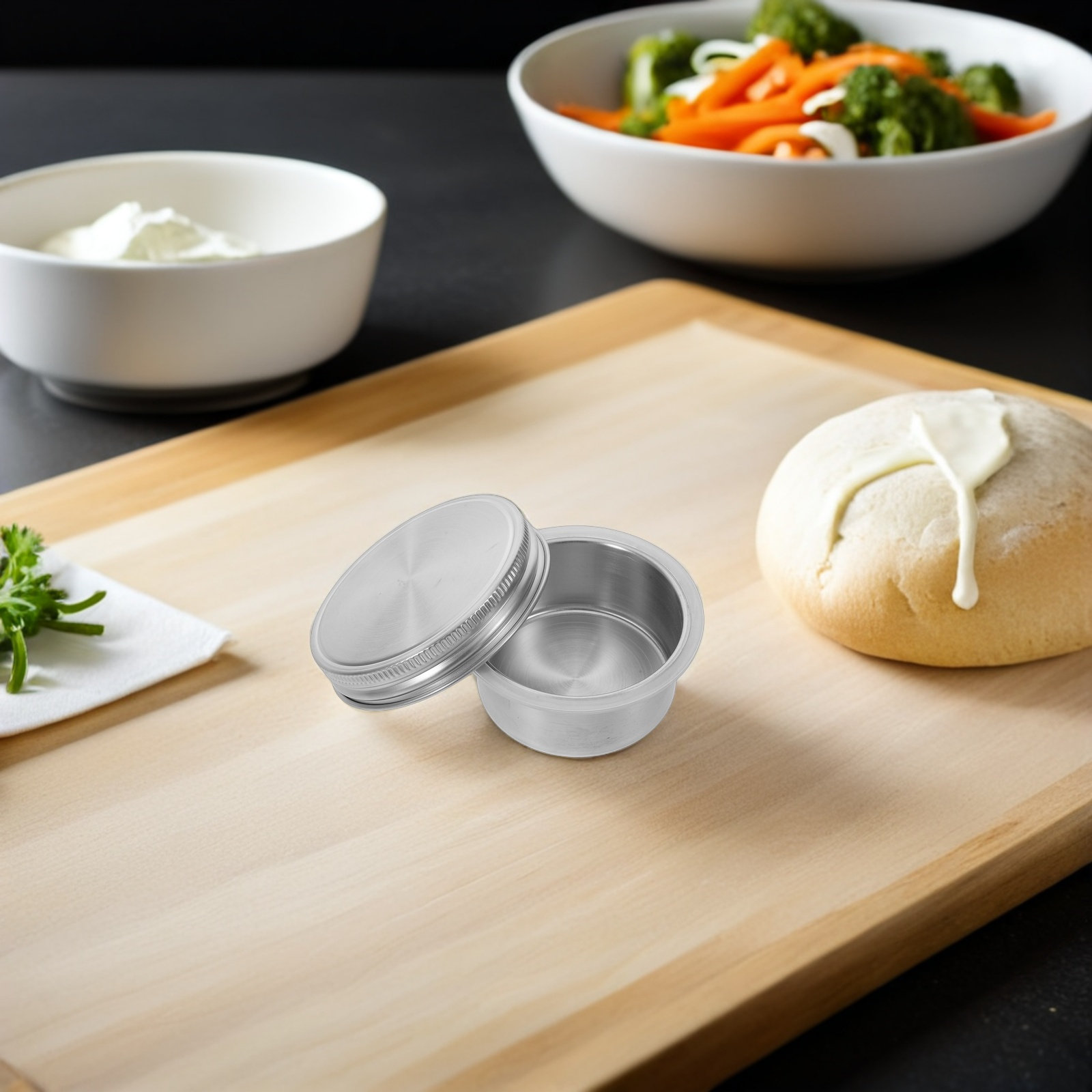Mason Jar Divider Cup Insert w - đánh giá và giá Salad Container Jar