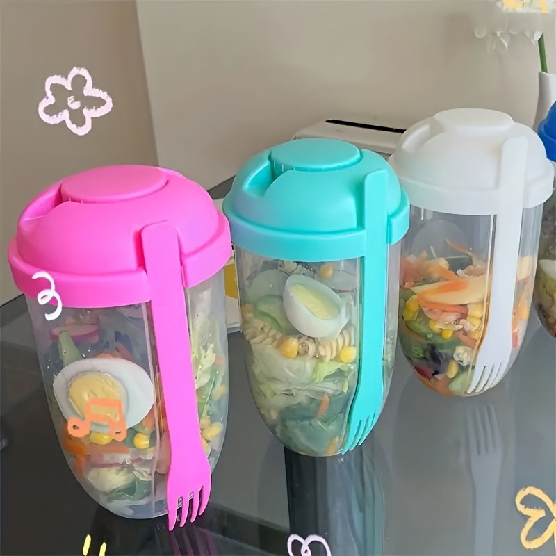 Portable salad cup, Breakfast  - đánh giá và giá Salad Container Jar