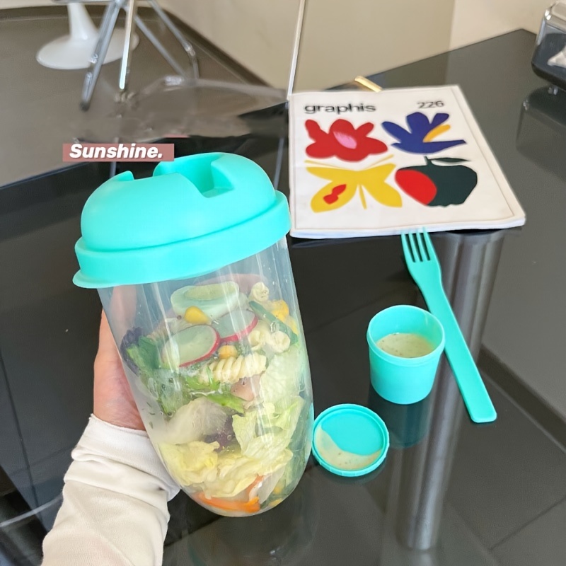 Portable salad cup, Breakfast  - đánh giá và giá Salad Container Jar