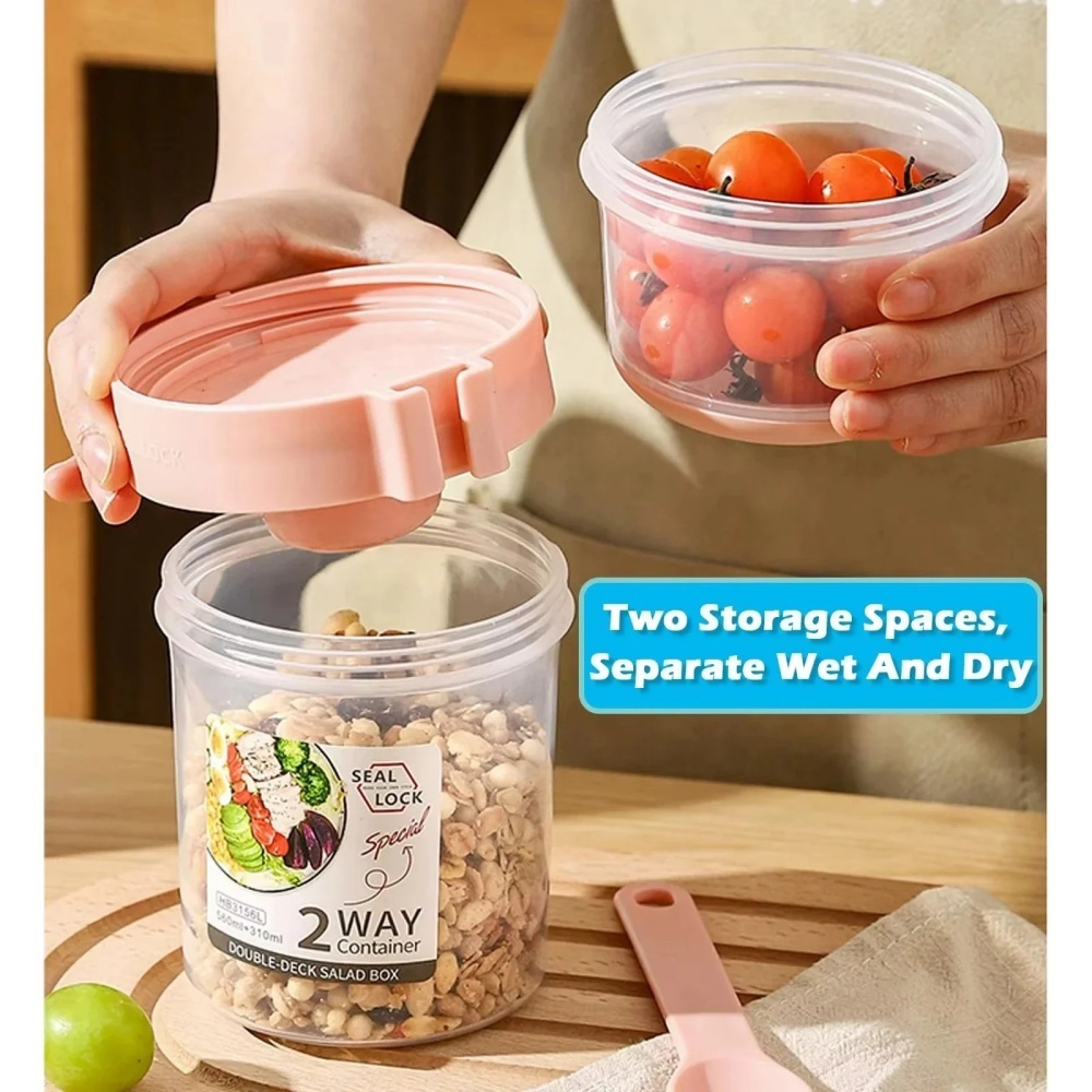 Portable Salad Cup Breakfast C - đánh giá và giá Salad Container Jar