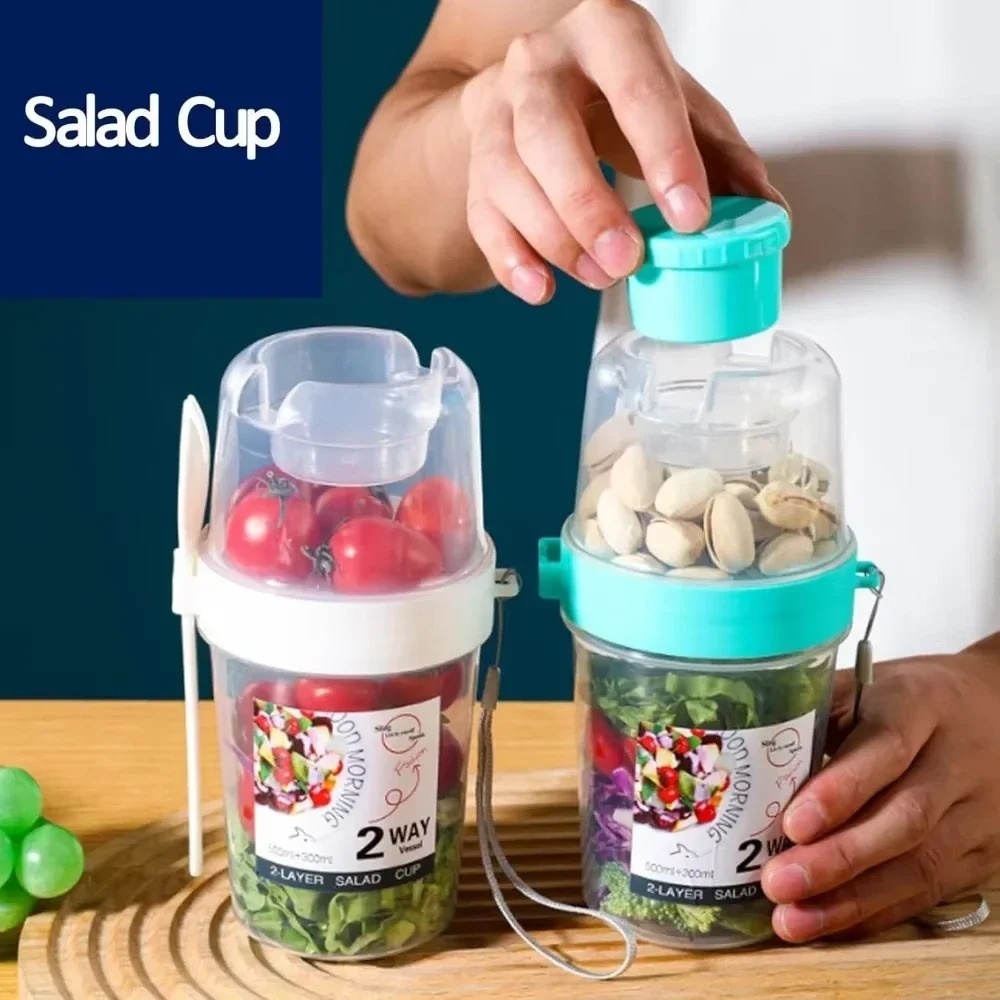 Portable Salad Cup Breakfast C - đánh giá và giá Salad Container Jar