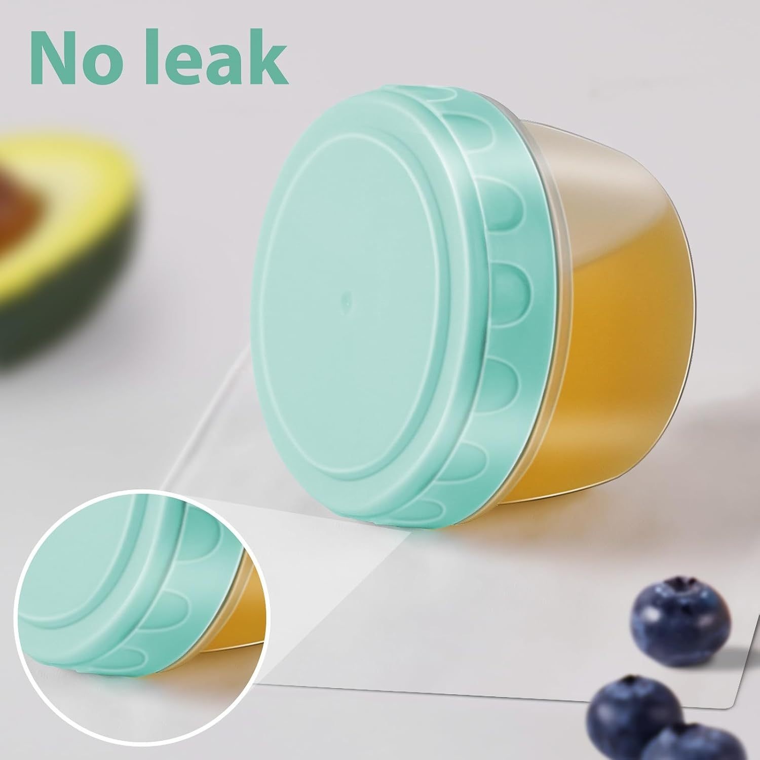 1-6 Pack 2.7 OZ Salad Dressing - đánh giá và giá Salad Container Jar