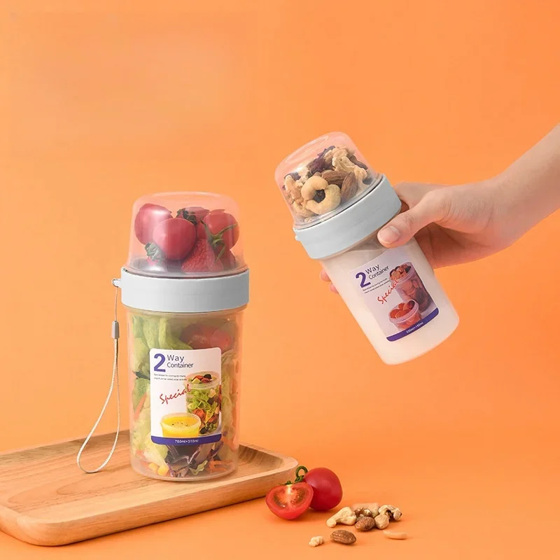 Breakfast Oatmeal Cereal Nut Y - đánh giá và giá Salad Container Jar