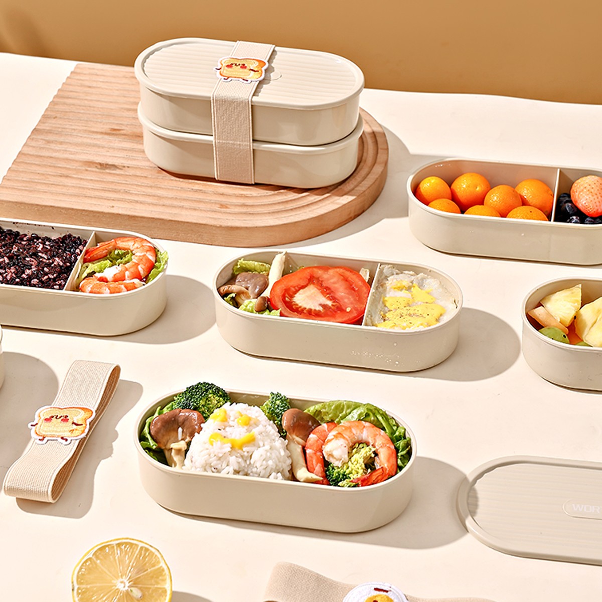 Oval Plastic Lunch Box Kids St - đánh giá và giá Salad Container Jar