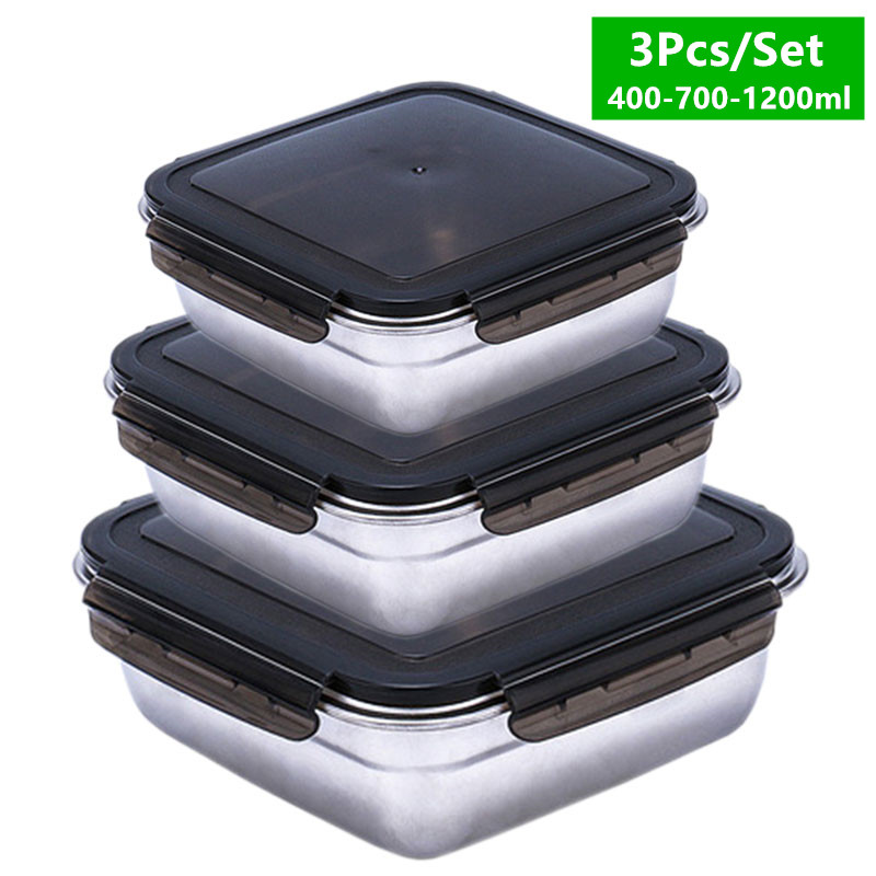 1200/750/400ML Lunch Box Sets  - đánh giá và giá Meal Prep Tupperware