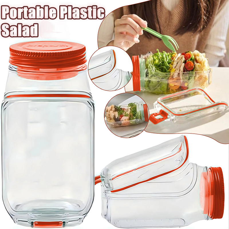 Breakfast Fruit Storage Box Le - đánh giá và giá Salad Container Jar