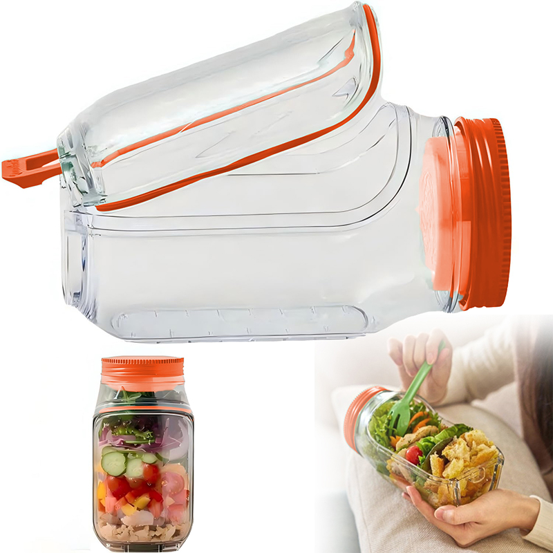 Breakfast Fruit Storage Box Le - đánh giá và giá Salad Container Jar