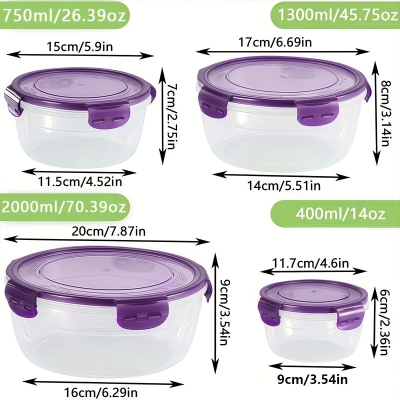 Vibrant 8-Piece Food Storage S - đánh giá và giá Meal Prep Tupperware