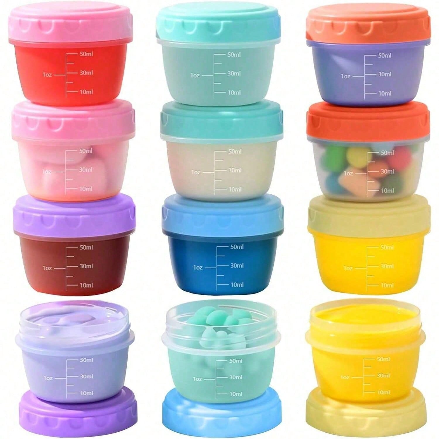 1-6 Pack 2.7 OZ Salad Dressing - đánh giá và giá Salad Container Jar