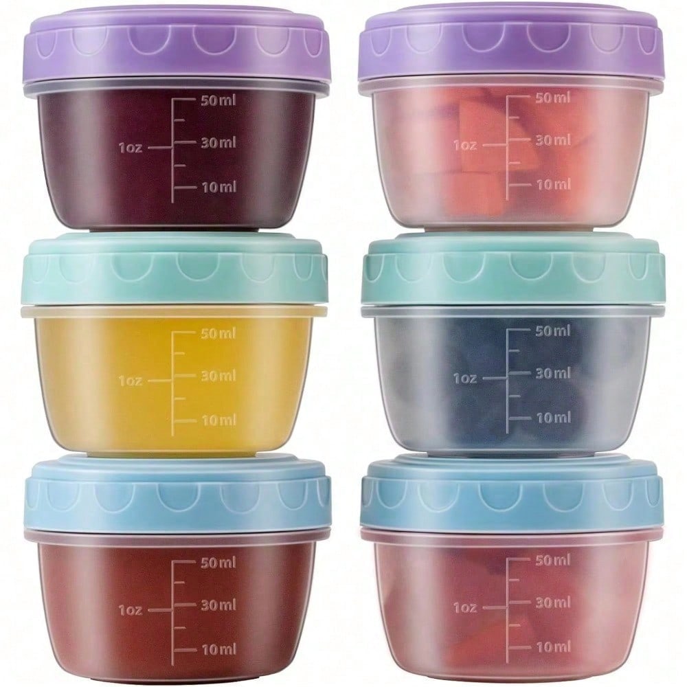 1-6 Pack 2.7 OZ Salad Dressing - đánh giá và giá Salad Container Jar