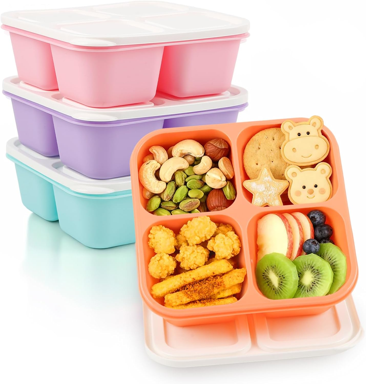 4 Pack Adult Bento Box 4 Compa - đánh giá và giá Meal Prep Diet