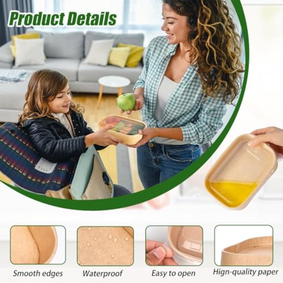 Pack Paper Bowls, Disposable F - đánh giá và giá Meal Prep Diet
