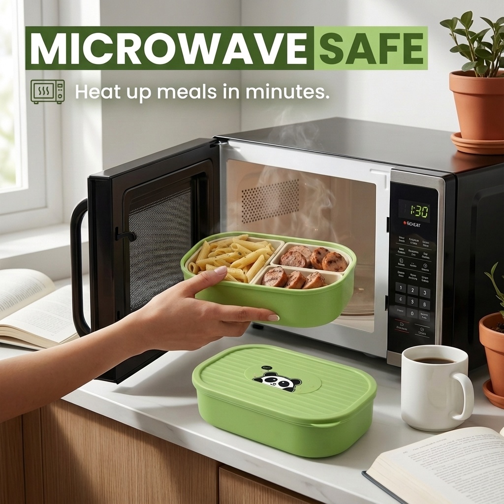 Cute Plastic Divided Lunch Box - đánh giá và giá Salad Container Jar