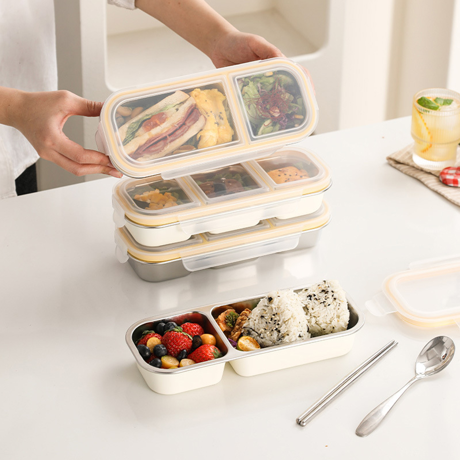 Stainless Steel Lunch Box for  - đánh giá và giá Meal Prep Diet